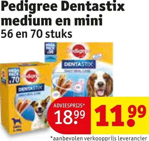 Promotie: Dentastix medium en mini