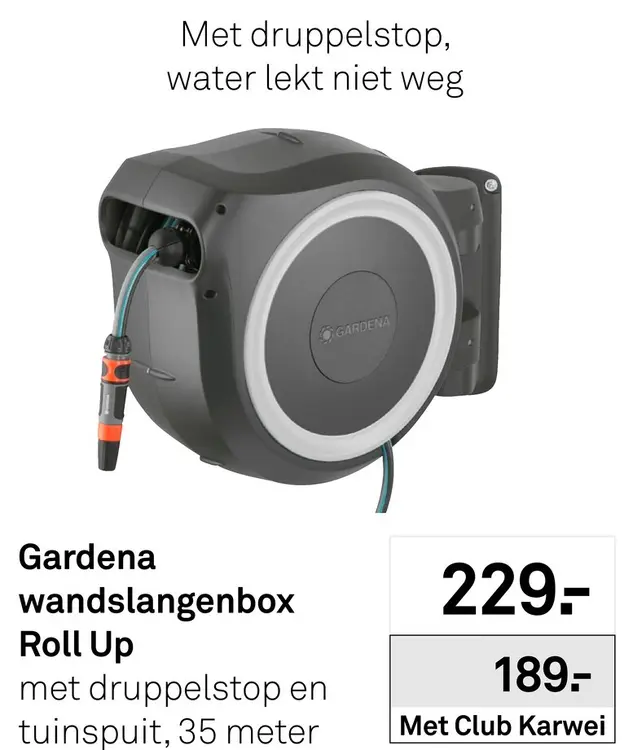 Aanbieding: Wandslangenbox Roll Up 35 meter