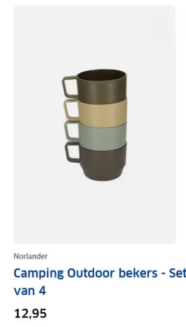Aanbieding: Camping Outdoor bekers