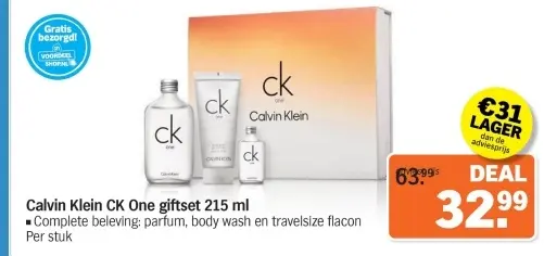 Aanbieding: CK One giftset
