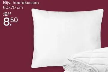 Aanbieding: Hoofdkussen Sedna - synthetisch - 60x70 cm