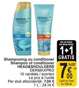 Aanbieding: Shampooing ou conditioner / Shampoo of conditioner