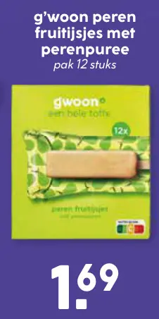 Aanbieding: Peren fruitijsjes met perenpuree