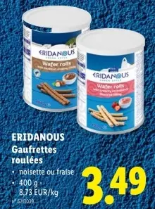 Offre: Gaufrettes roulées