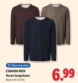 Aanbieding: Heren longsleeve