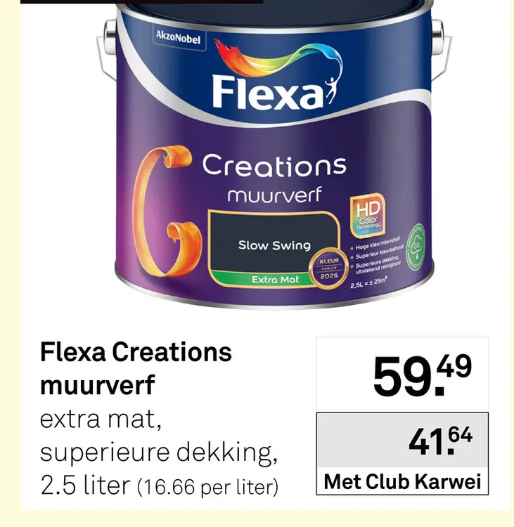 Aanbieding: Flexa Creations muurverf