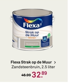 Aanbieding: Flexa Strak op de Muur Zandsteenbruin