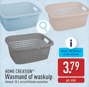 Promotie: Panier à linge ou bac à linge