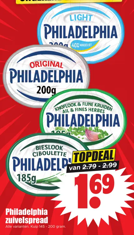Aanbieding: Philadelphia zuivelspread
