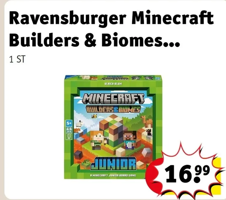 Aanbieding: Ravensburger Minecraft Builders & Biomes Juni