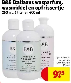 Aanbieding: Italiaans wasparfum, wasmiddel en opfrissertj