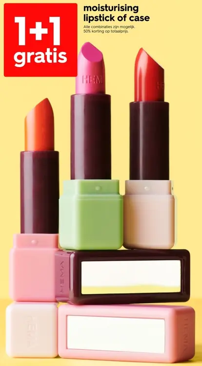 Aanbieding: moisturising lipstick or case