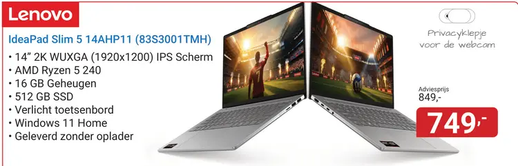 Aanbieding: IdeaPad Slim 5 14AHP11 (83S3001TMH)