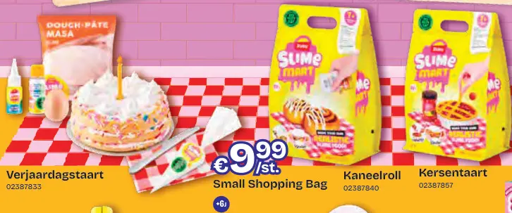 Promotie: Small Shopping Bag Verjaardagstaart, Kaneelroll of Kersentaart