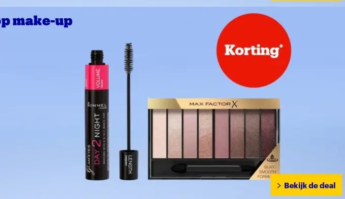 Aanbieding: Glam'Eyes Day 2 Night Mascara & Max Factor X 