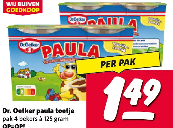 Aanbieding: Paula toetje