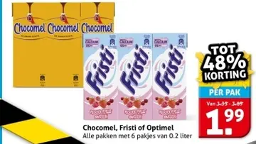 Aanbieding: Chocomel, Fristi of Optimel