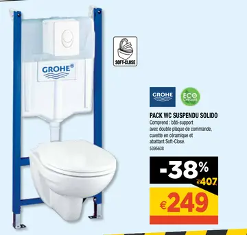 Aanbieding: Pack wc suspendu solido