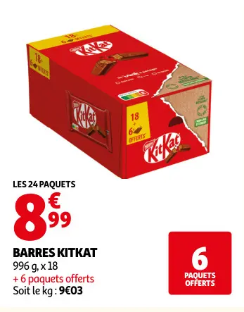 Promotie: Barres KitKat