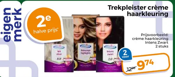 Aanbieding: crème haarkleuring