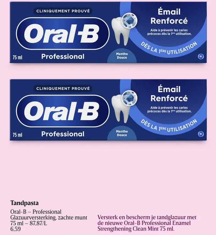 Promotie: Oral-B Professional Glazuurversterking, zacht