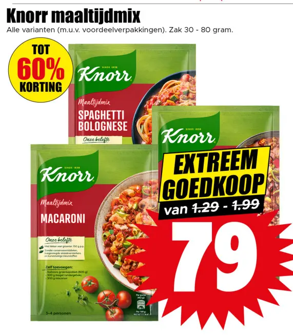 Aanbieding: Knorr maaltijdmix
