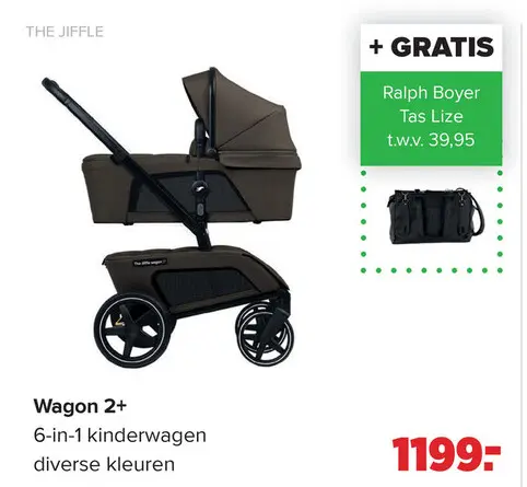 Aanbieding: Wagon 2+ 6-in-1 kinderwagen