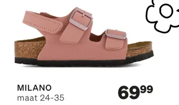 Aanbieding: Birkenstock Milano Sandalen roze Synthetisch