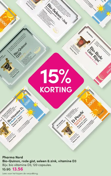 Aanbieding: Bio-Quinon, rode gist, seleen & zink, vitamine D3