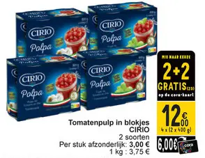 Aanbieding: Tomatenpulp in blokjes