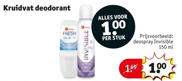 Aanbieding: deodorant