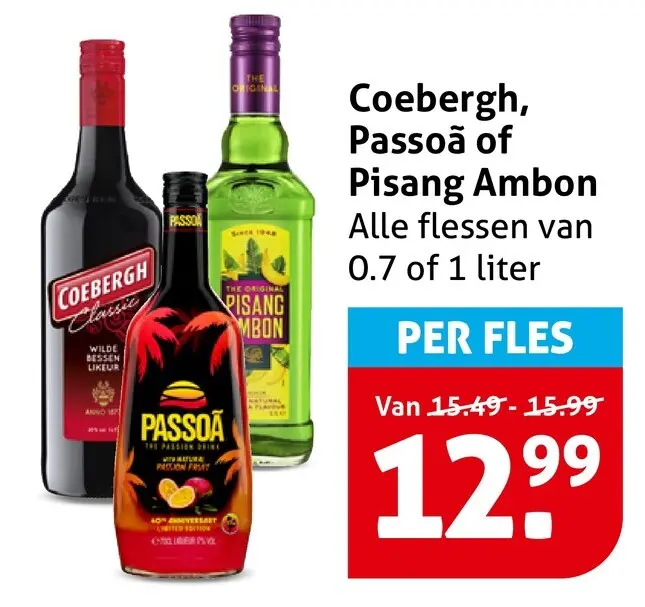 Aanbieding: Coebergh, Passoã of Pisang Ambon
