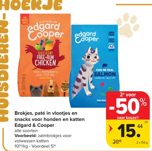 Promotie: Brokjes, paté in vlootjes en snacks voor hond