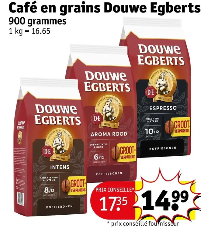 Offre: Café en grains 900 grammes