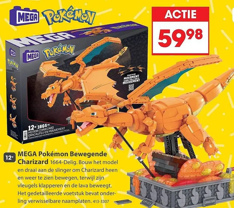 Aanbieding: MEGA Pokémon Bewegende Charizard