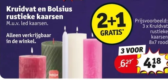 Aanbieding: Rustieke kaarsen