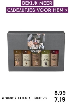 Aanbieding: Whiskey cocktail mixers