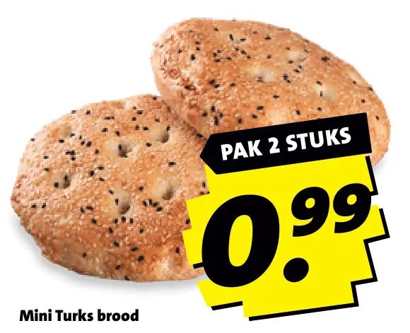 Aanbieding: Mini Turks brood