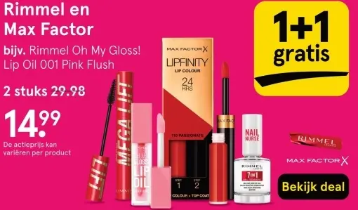 Aanbieding: Rimmel en Max Factor