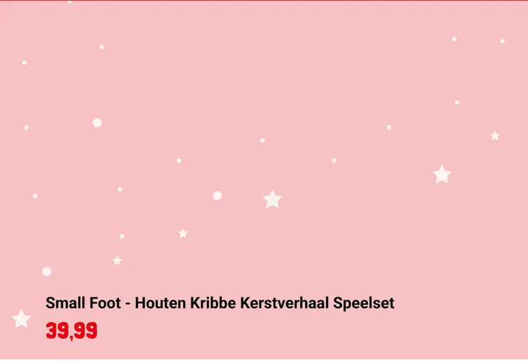 Aanbieding: Houten Kribbe Kerstverhaal Speelset