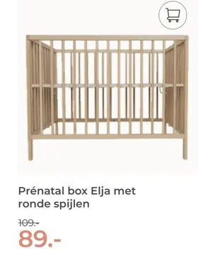 Aanbieding: Prénatal box Elja met ronde spijlen
