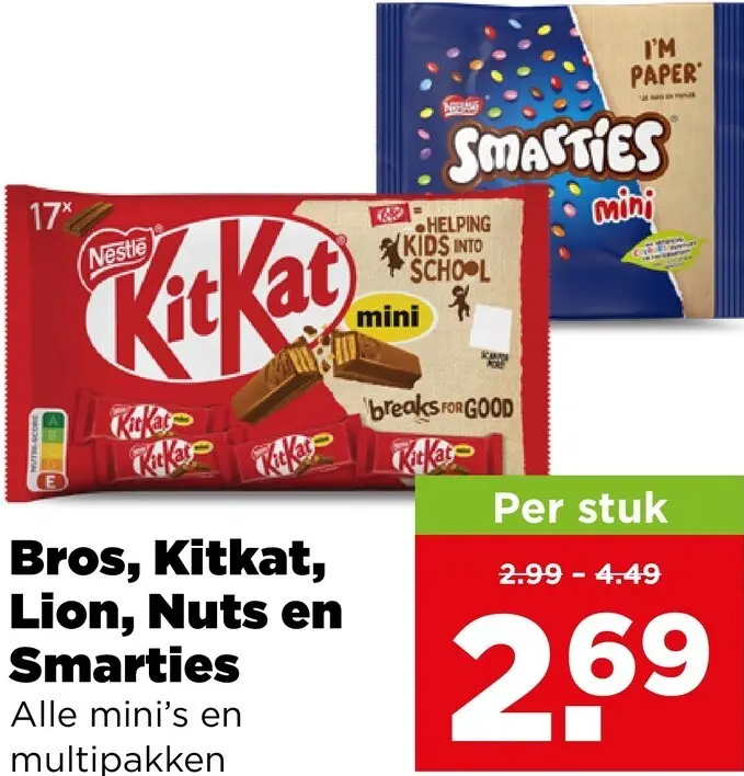 Aanbieding: Mini’s en multipakken