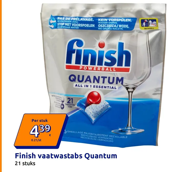 Promotie: Finish vaatwastabs Quantum