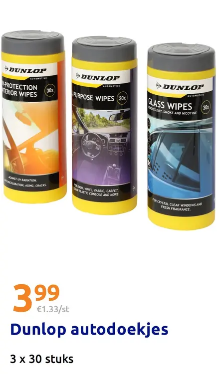 Promotie: Dunlop autodoekjes