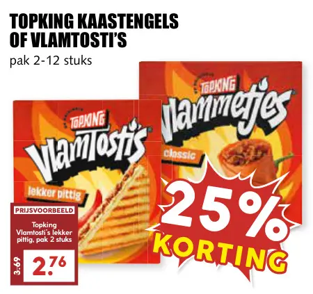 Aanbieding: Kaastengels of vlamtosti's