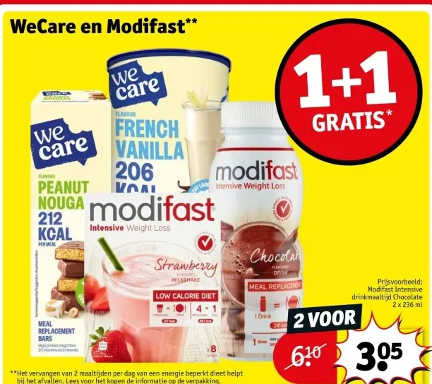 Aanbieding: WeCare and Modifast products
