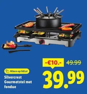 Aanbieding: Gourmetstel met fondue