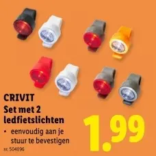 Promotie: Set met 2 ledfietslichten