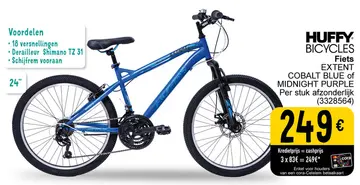 Aanbieding: Fiets EXTENT COBALT BLUE of MIDNIGHT PURPLE