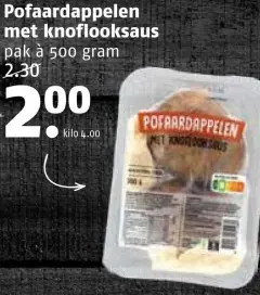Aanbieding: Pofaardappelen met knoflooksaus